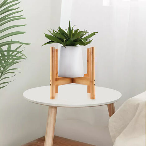 Wood Rack Plant Flower Pots Stand Shelf