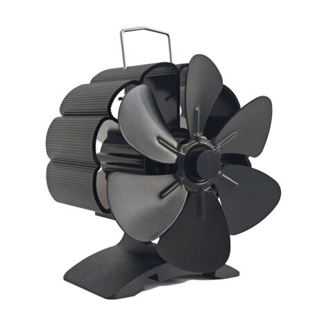 MAEREX Wood Stove Fan 6 Blades Fireplace Fan Heat Powered Quiet No Electricity