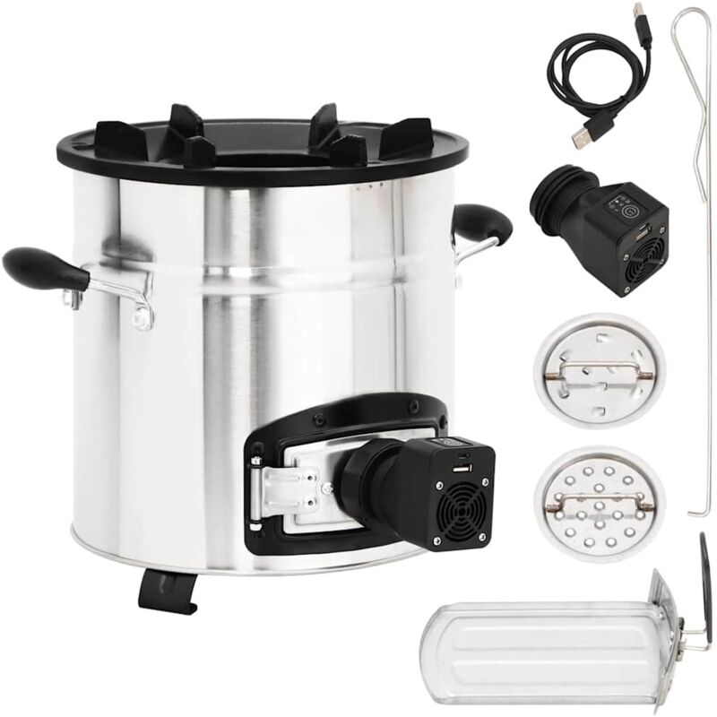 Image of Vidaxl - Wood Stove with usb&hellip;