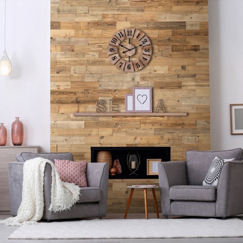 Wood Wallcovering Natural Wood Decorative Wood Panel Wooden Wall Cladding 1m²