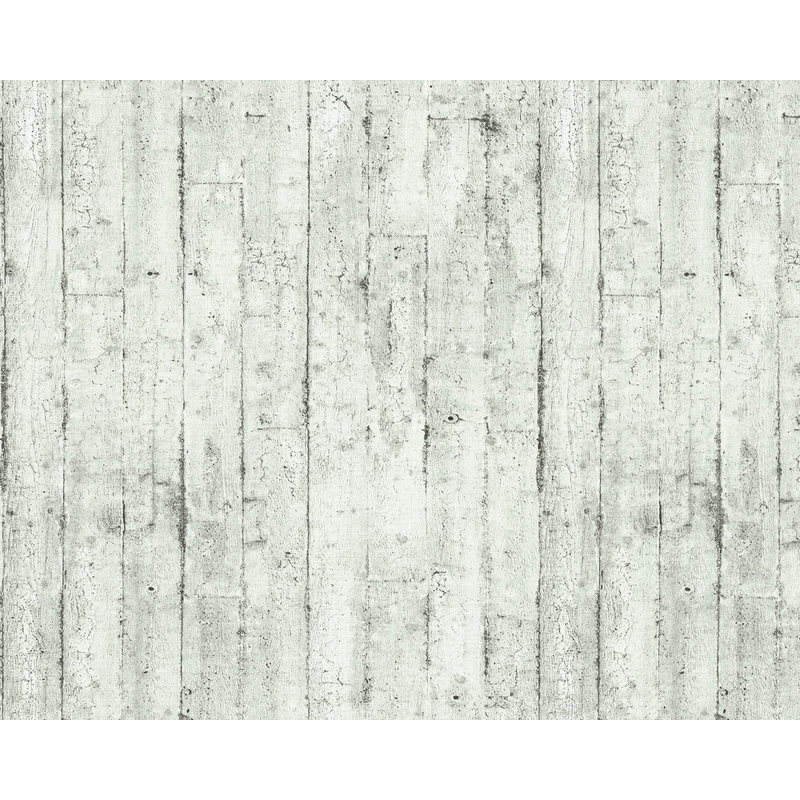 Wood wallpaper wall Edem 81108BR00 hot embossed non-woven wallpaper slightly textured beautiful shabby chic style matt white grey anthracite 10.65 m2