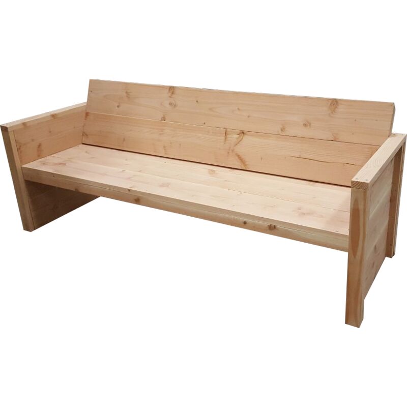 Banc de jardin - 'Do it yourself' Kit de construction - Ameland (152 Longueur) - Brun - Wood4you