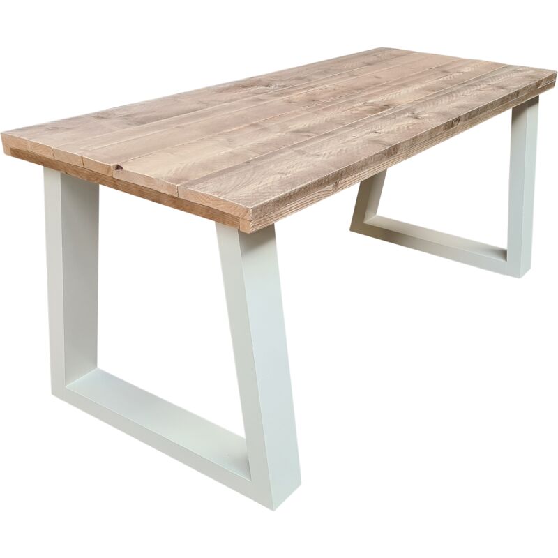 Wood4you - Scrivania - per bambini Vancouver ponteggio legno 150Lx70Px75H bianco