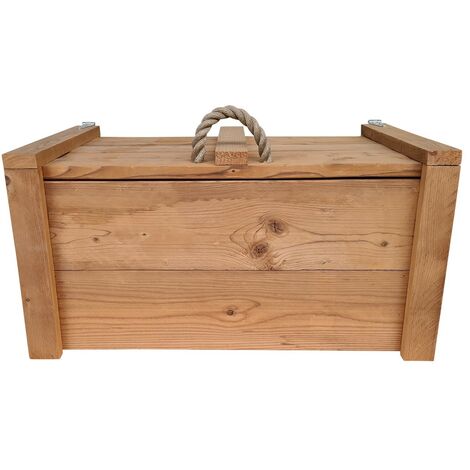 Wood4you - Spielzeugkiste Army Geröstetes Holz - 80Lx44Hx50T cm