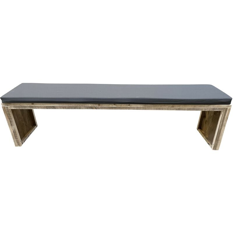 Banc de jardin Amsterdam Douglas - coussin inclus - 160 cm - Brun - Wood4you