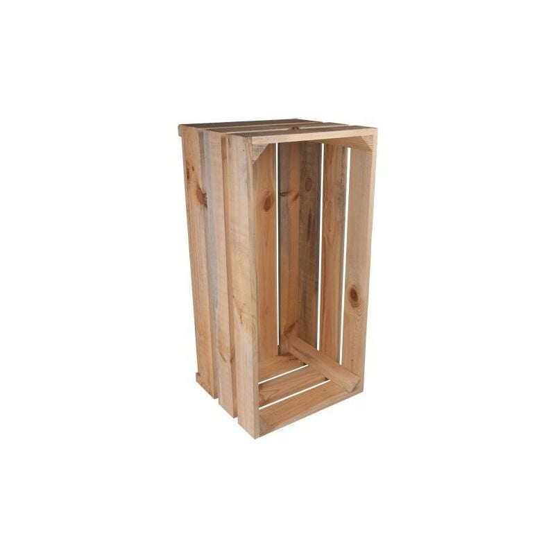 Woodbox - Caisse En Bois Déco Grand Model Brute