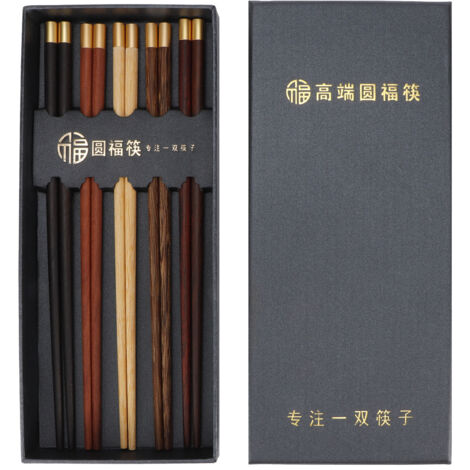 Wooded Chopsticks Reusable Tableware Sushi Chopsticks Gifts Household Eating Utensils