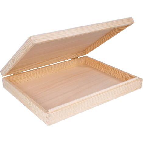 Wooden A4 Storage Box 34 x 25.3 x 5.3 cm