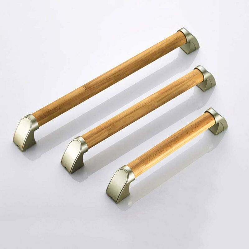 Wooden Bathroom Grab Bar, Shower Bathtub Handle for Disabled and Elderly, Waterproof Non-Slip Safety Grab Bars for Stairs and Hallway 54cm