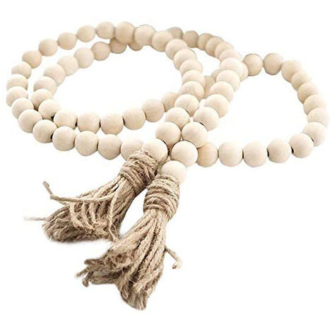 Round Wooden Beads Crafts Jewelry Making Wedding Wooden Beads Baby Teething  DIY Macrame Wood Beads Natural Party Home Decor