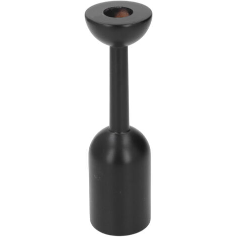 Wooden Black Candle Holder Vintage Candle Stand Roman Column Decorative Candlestick Holder for Dining Tables Living Rooms