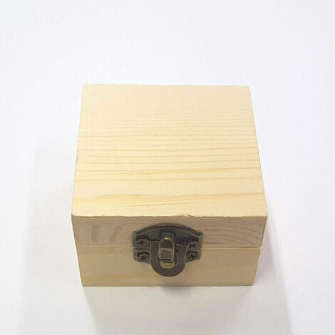 Wooden Boxes 2 Pieces Rf64883 Square Jewelry Box 5.5x5.5x4 Cm