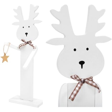 Wooden Christmas Reindeer 35cm 301036