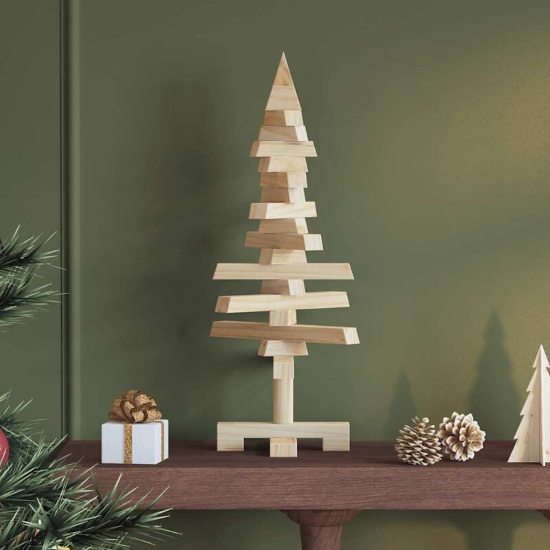 Wooden Christmas Tree For Decoration 60 Cm Solid Wood Pine Vidaxl