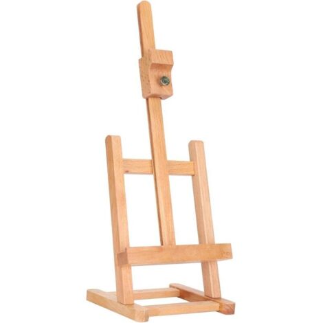 Wooden Easel, Adjustable Beech Wood Tabletop Painting Display Stand for Children, Artists, Adults, Students, and Classrooms