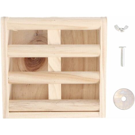 Wooden Fixed Rabbit Fodder Feeder Grass Eating Rack Stand Food Bowl Pet Supplies for Rabbits Chinchilla