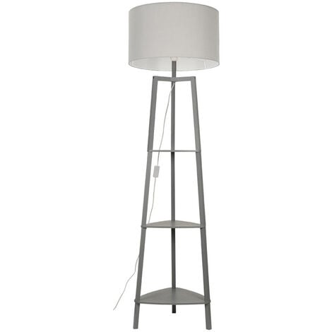 White lamp 2024 with shelves