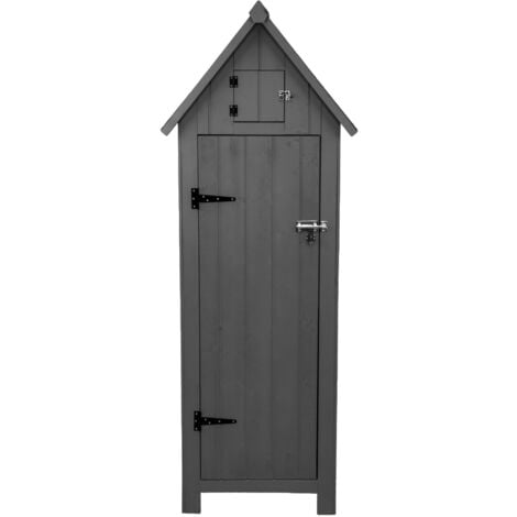 Wooden Garden Shed - Dark Grey