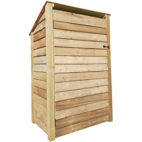Wooden Log Store Reverse Roof, W119xH180cm (Light green, natural finish) With doors and With Kindling Shelf