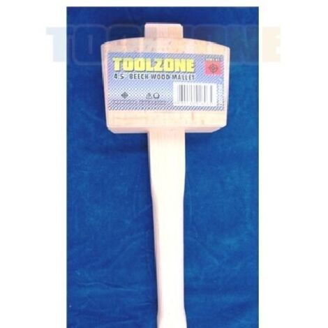 Wooden Mallet Head Hammer Beech Wood Shaft 4.5"" Head Camping Wood Working HM141