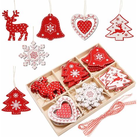 Valentines Day Decor Tree Decorations: 48 Pcs Red Pink Silver White Heart  Ball Ornaments, 2 Sizes Rustic Valentine Tree Decorations with Cute Bows  for