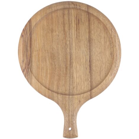 Wooden Pizza Tray Round Pizza Board with Handle Cutting Board Bakeware Kitchen Baking Tools