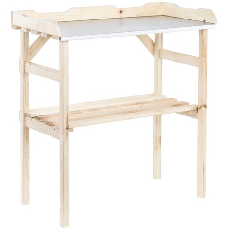 Wooden Planting Table 82x38x78 cm HI