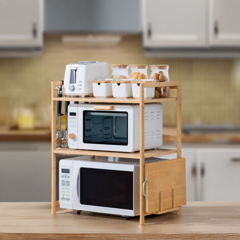 Wooden Spice Rack Organizer with Hooks