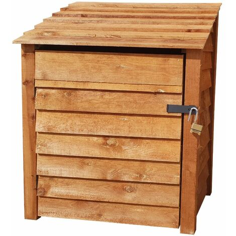 Wooden Tool Store, W99xH126cm (Brown finish) With Shelf