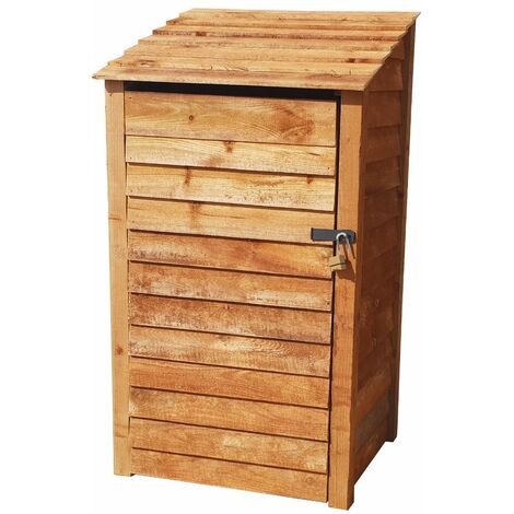 Wooden Tool Store, W99xH180cm (Brown finish) With Shelf