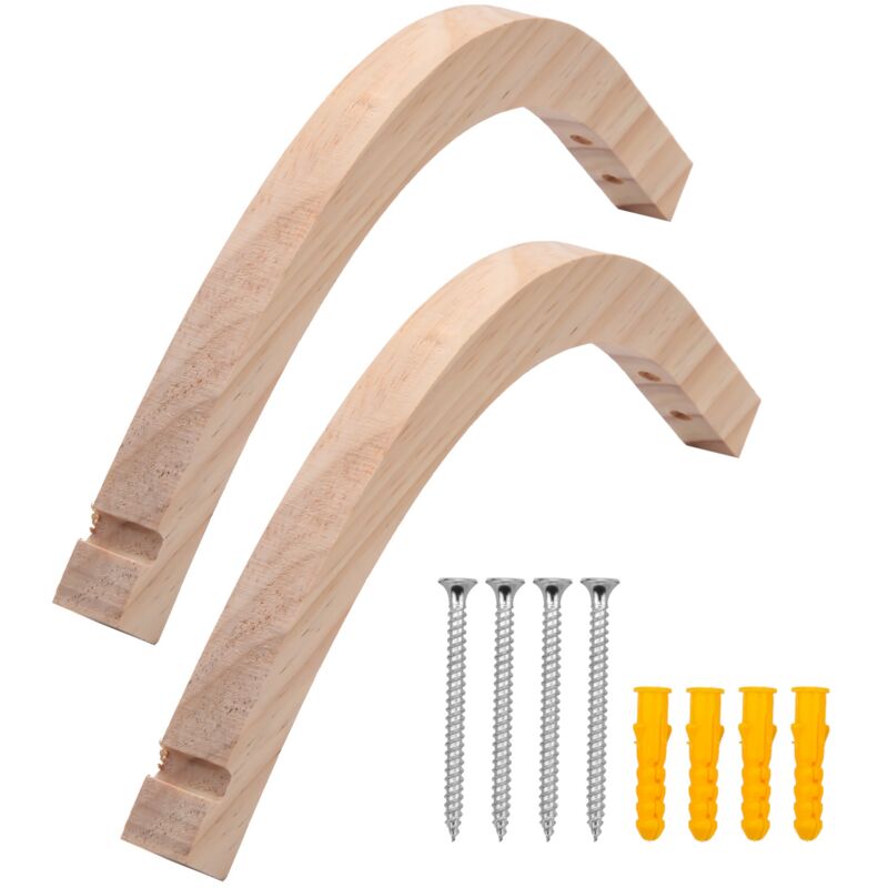 Tlily - Wooden Wall Hooks,Plant Hangers Indoor,Wall Mounted Plant Hooks for Hanging Plants,Flower Bracket,Wind Chimes