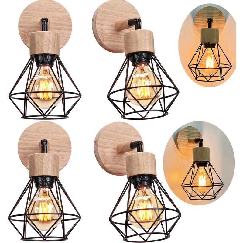 Image of Axhup - Wooden Wall Lamp E27&hellip;