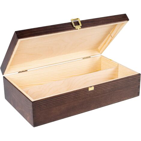 Wooden Wine Box for 2 Bottles 35 x 21 x 11 cm – Brown