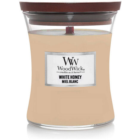WOODWICK CANDELA CLESSIDRA PICCOLA MINI JAR WHITE HONEY