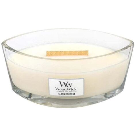 Woodwick Ellipse Candela Profumata Cocco Bianco
