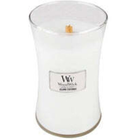 Woodwick - island coconut vase juicy coconut - scented candle 850g