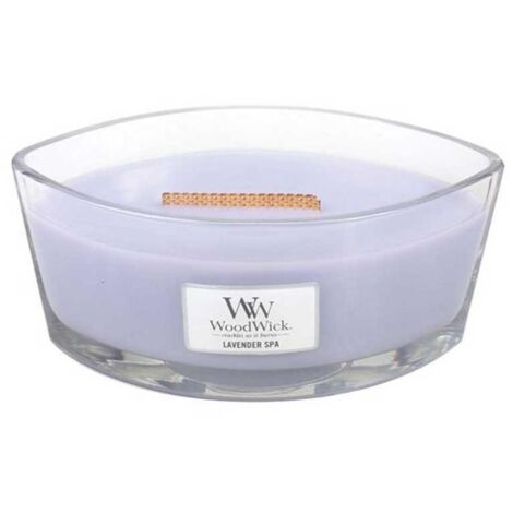 Woodwick - Lavendel Spa-Duftkerze de crystal Hearthwick ellipse 16oz