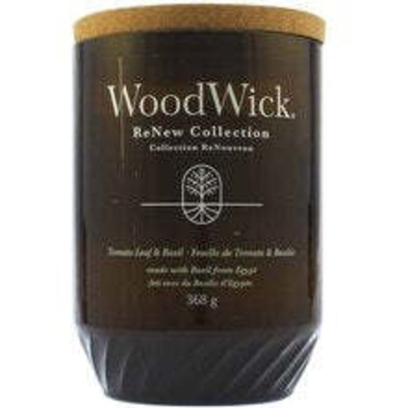 Woodwick - renew tomato leaf basil list rajcete a bazalka - vonna svicka 1840g
