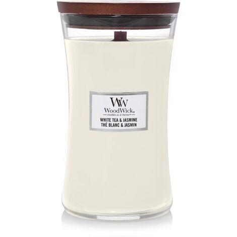 Woodwick - white tea jasmine vase white tea jasmine - scented candle 6095g