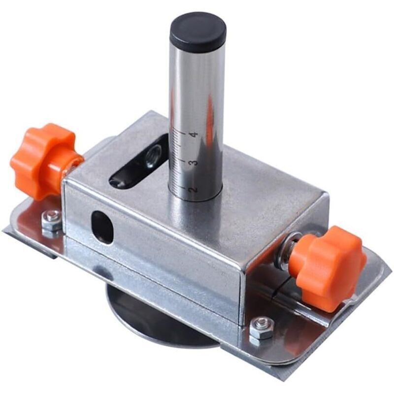 Woodworking tool, adjustable up to 7 cm, stainless steel construction, includes a pencil