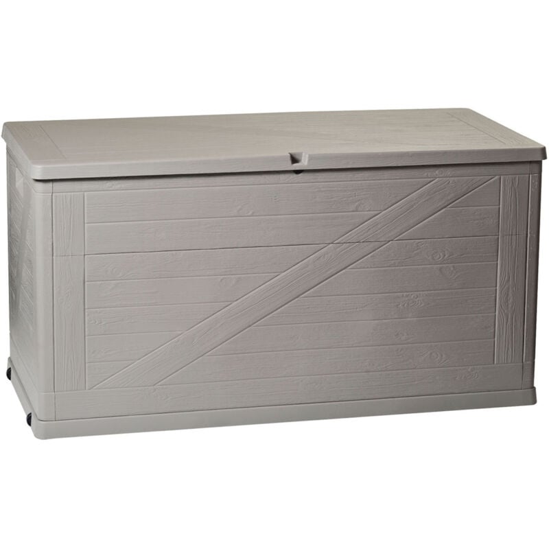 Woody - Coffre de jardin en résine 420 l