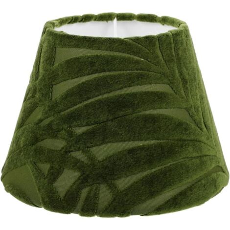 Wool Lampshade 20x20x14 cm for Decorative Desk and Bedside Lamp with Embossed Leaf Pattern for Living Room and Bedroom