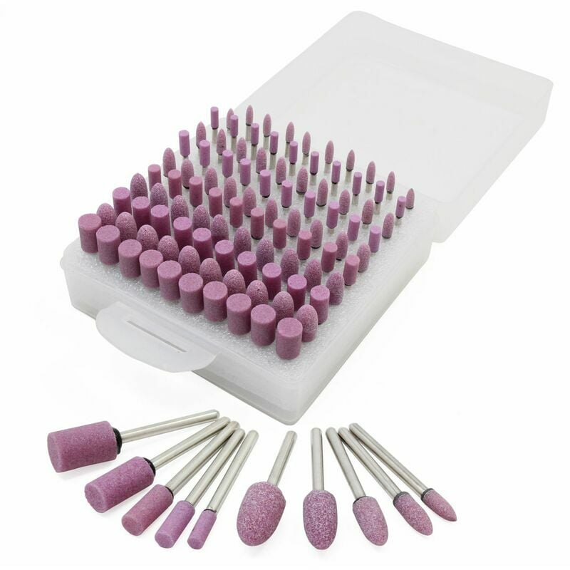 Hoopzi - Wool mounted felt polishing Head Multifunction sanding point polishing polishing Accessories 100 pieces, 1