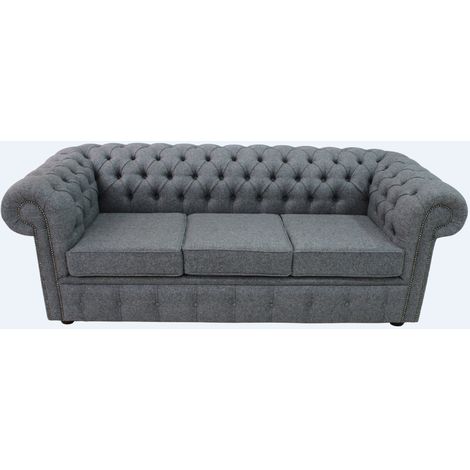 main image of "Wool Sofa Bed Settee Chesterfield Arnold 3 Seater sofa | DesignerSofas4U"