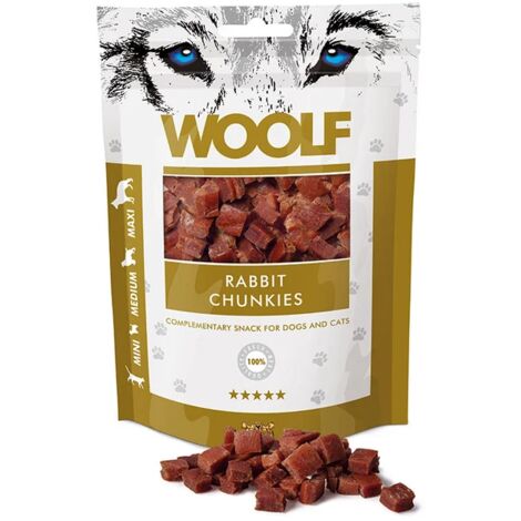 Woolf Snack Bocconcini Morbidi Coniglio e Piselli 100gr