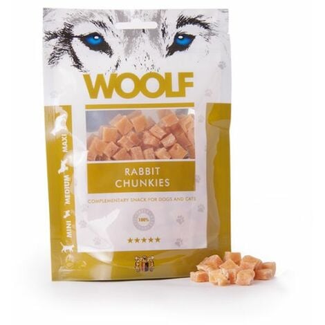 Woolf Snack Bocconcini Morbidi Coniglio e Piselli 100gr