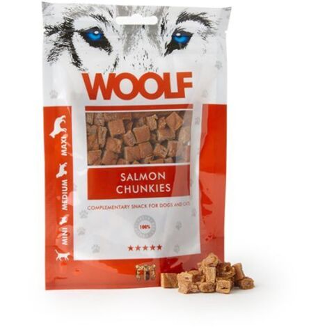 Woolf Snack Bocconcini Morbidi Salmone e Piselli 100gr