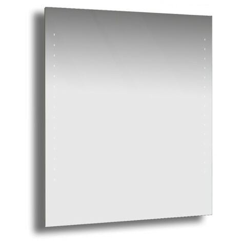 Woolly - specchio bagno con luce integrata, dimensioni  90 x 70 cm