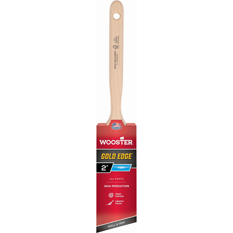 Wooster - Gold Edge - Angle Sash Paint Brush - 2 Inch