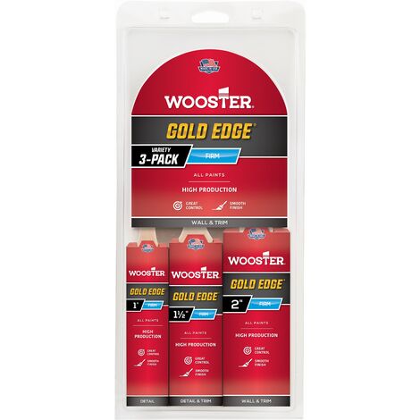 Wooster Gold Edge - Varnish Paint Brush - Pack of 3